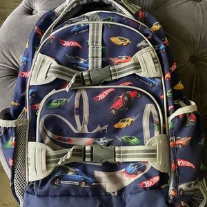 Pottery barn kids boys backpack large, Hot Wheels